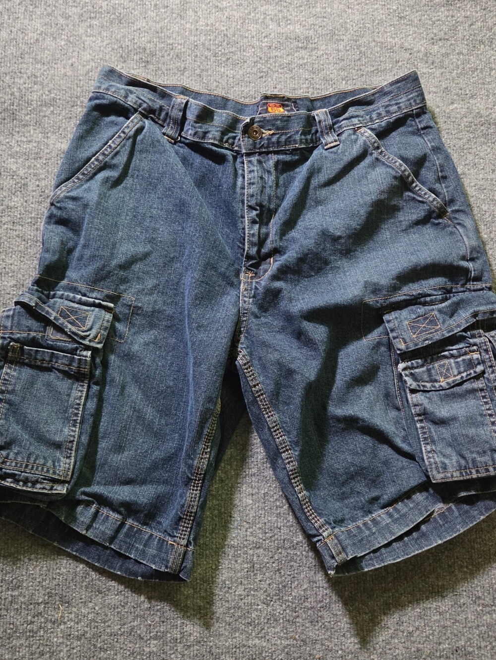 Route 66 Men's Denim Cargo Shorts Size 34 Blue Cotton - Picture 10 of 10
